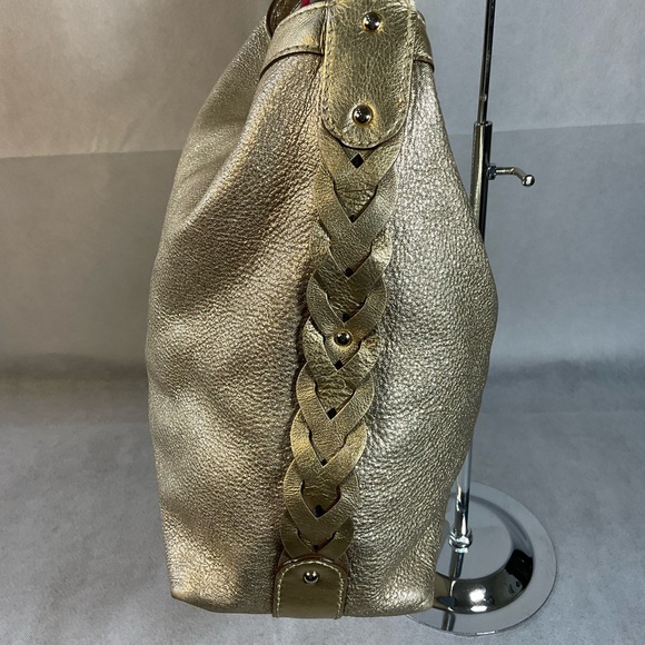 Kate Spade Gold Metallic Large Shoulder Bag - Picture 2 of 16
